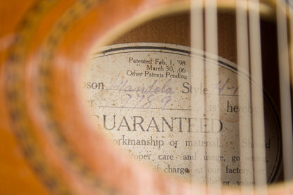 Gibson Style H-1 Carved Top Mandola (1910)
