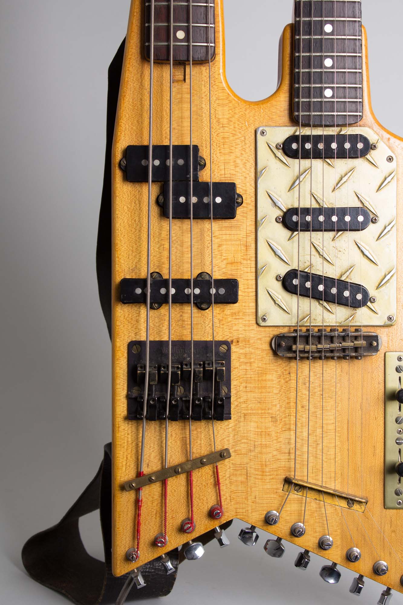 Doug Henderson Custom Double Neck built for and extensively used by Elliott Sharp Solid Body Electric Guitar (1991)
