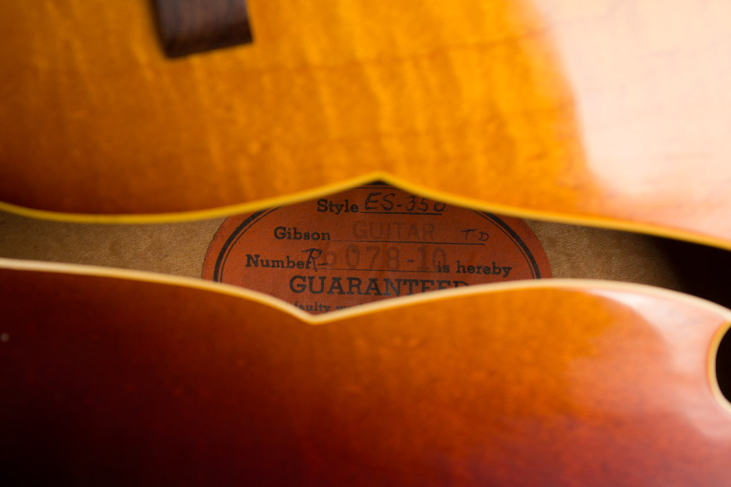 Gibson ES-350TD Thinline Hollow Body Electric Guitar (1961)