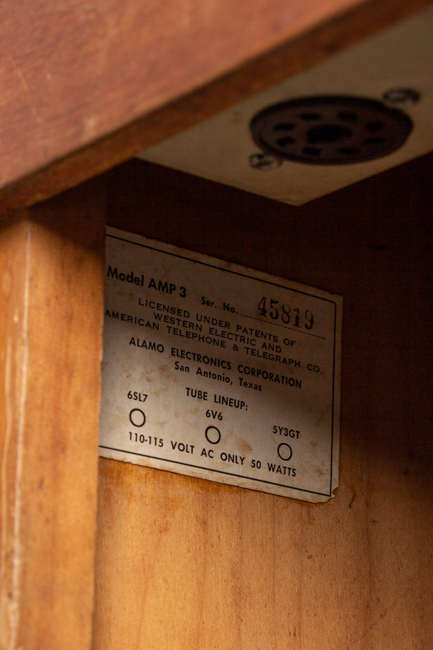 Alamo  Amp-3 Embassy Tube Amplifier (1957)