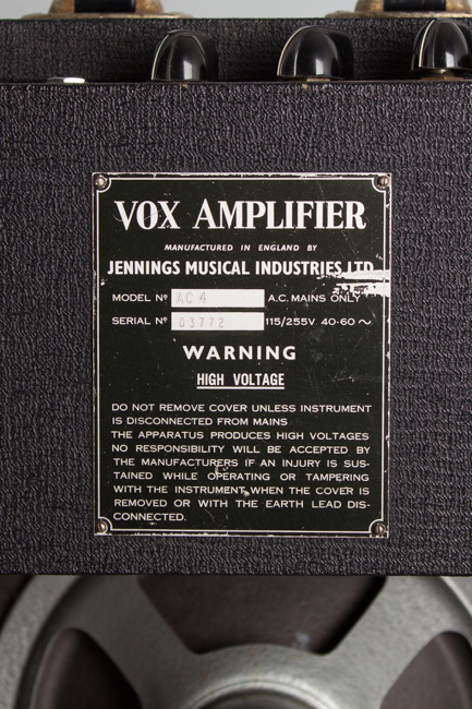 Vox  AC-4 Tube Amplifier (1964)