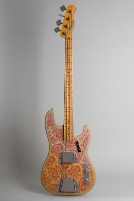 Fender  Telecaster Bass Pink Paisley Solid Body Electric Bass Guitar  (1968)