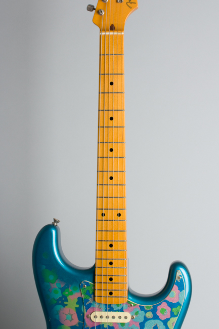 Fender  Blue Floral Stratocaster Solid Body Electric Guitar  (2002)