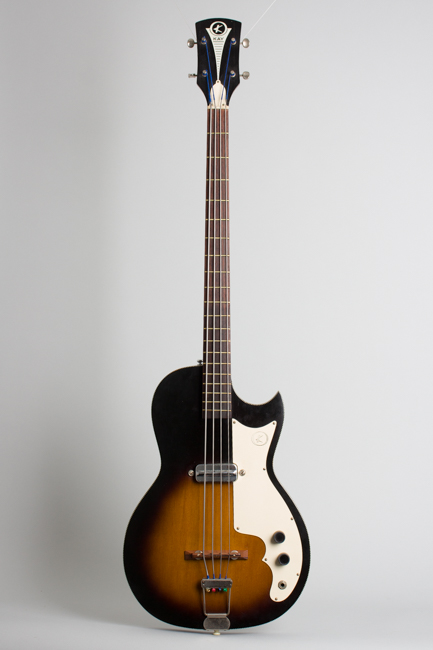 Kay  K-5915 Semi-Hollow Body Electric Bass Guitar  (1965)