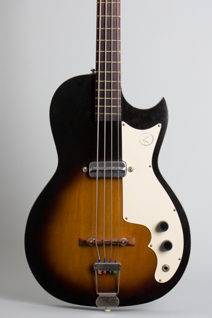 Kay  K-5915 Semi-Hollow Body Electric Bass Guitar  (1965)