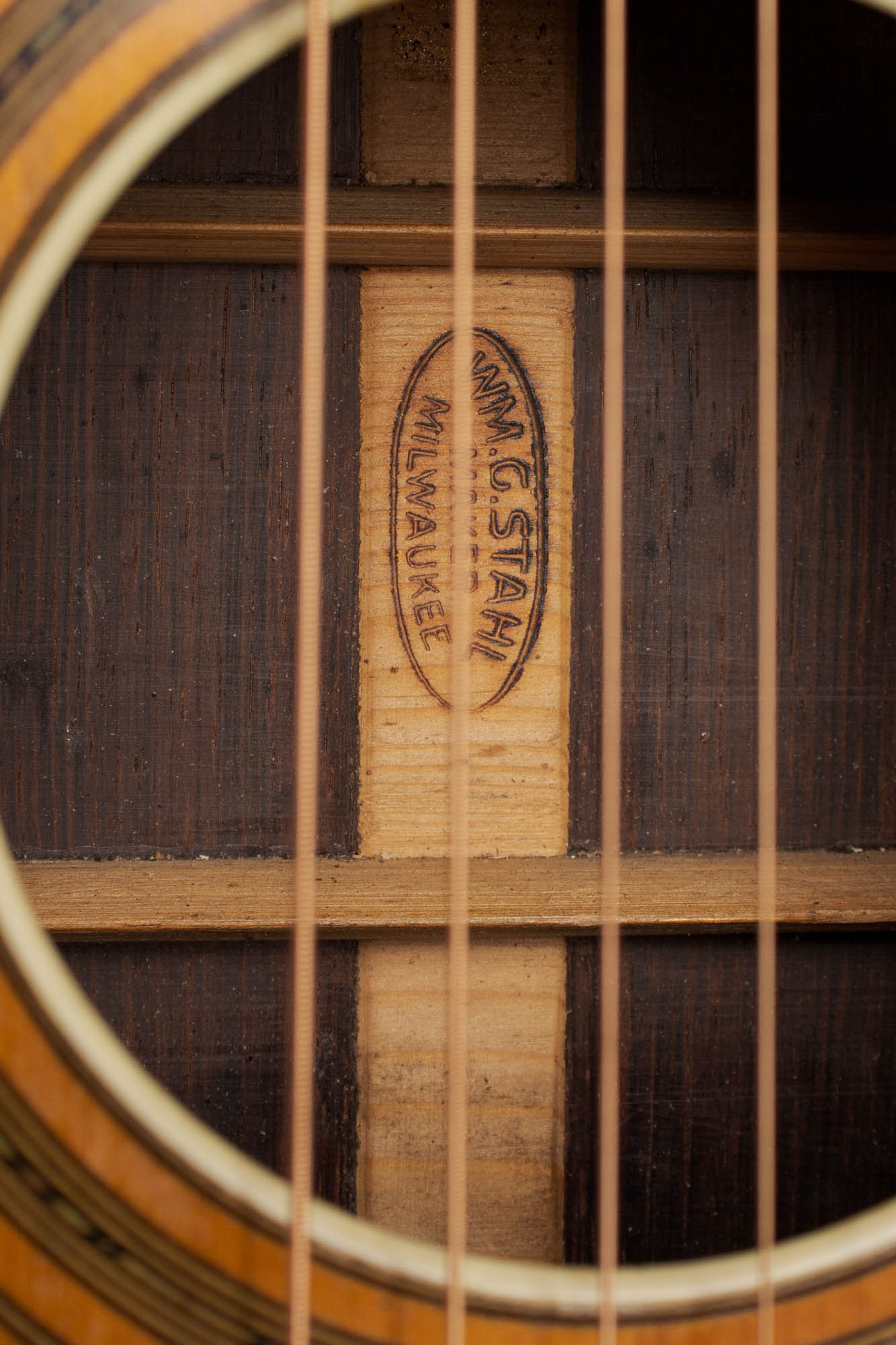 Wm. Stahl Style 6 Flat Top Acoustic Guitar made by Larson