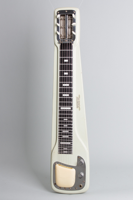  White High Steel Electric Guitar, made by Fender  (1956)