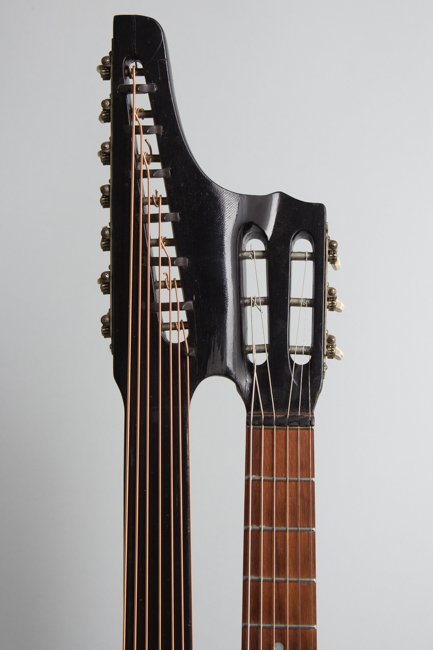  13 Course Schrammel Contra Harp Guitar (unlabelled)  ,  c. 1950s