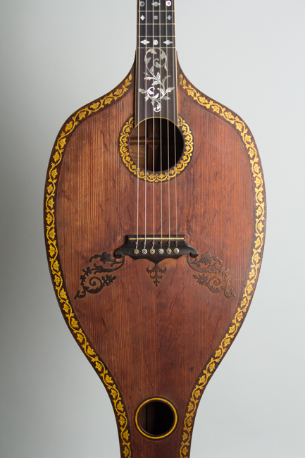  Patent Model Harp Guitar, most likely made by Emilius Nicolai Scherr ,  c. 1825
