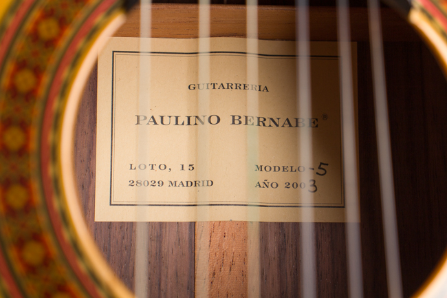 Paulino Bernabe  Modelo 5 Classical Guitar  (2003)