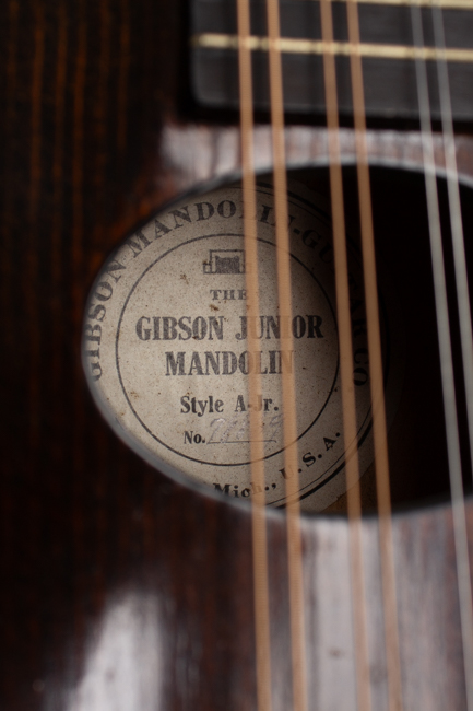 Gibson  A-Junior Snakehead Carved Top Mandolin  (1925)