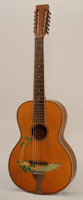  12 String Flat Top Acoustic Guitar, most likely made by Regal ,  c. 1930