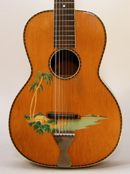  12 String Flat Top Acoustic Guitar, most likely made by Regal ,  c. 1930