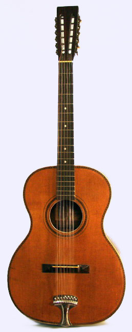  Stella Jumbo 12 String Flat Top Acoustic Guitar, made by Oscar Schmidt ,  c. 1925