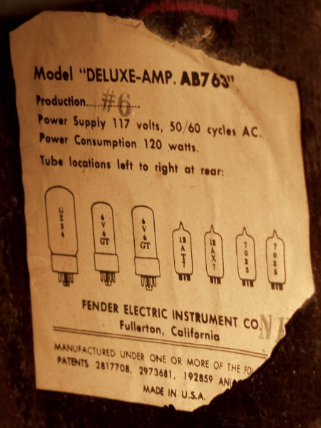 Fender  Deluxe Tube Guitar Amplifier (1964)