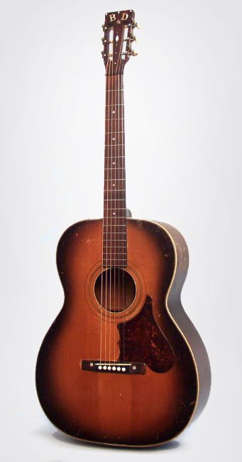 Bacon & Day  12 Fret Jumbo Flat Top Acoustic Guitar ,  c. 1932