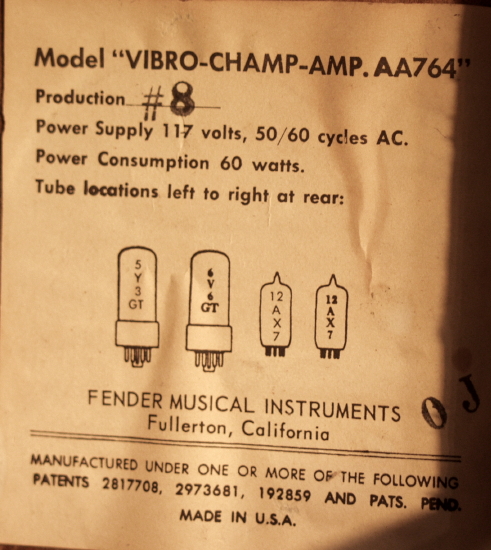 Fender  Vibro-Champ Tube Amplifier (1965)