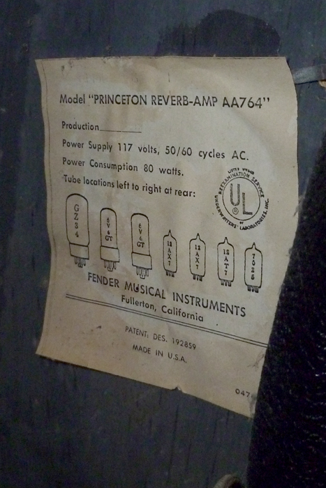 Fender  Princeton Reverb Tube Amplifier (1969)