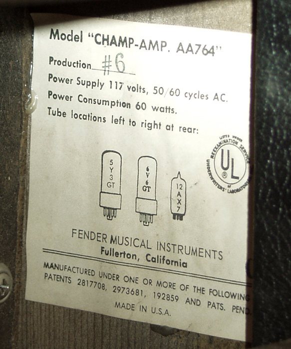 Fender  Champ-Amp Tube Amplifier (1965)