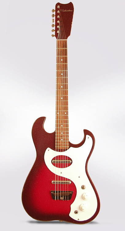  Silvertone Model 1457 Amp-In-Case Semi-Hollow Electric Guitar and Amplifier Set, made by Danelectro  (1965)