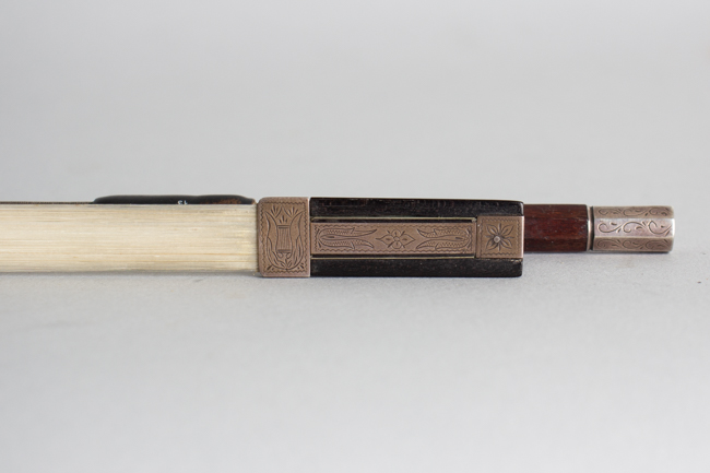  Violin Bow, stamped Voirin