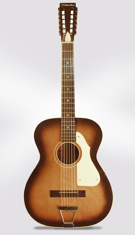  Silvertone Model 319.12259 12 String Flat Top Acoustic Guitar, made by Harmony  (1960