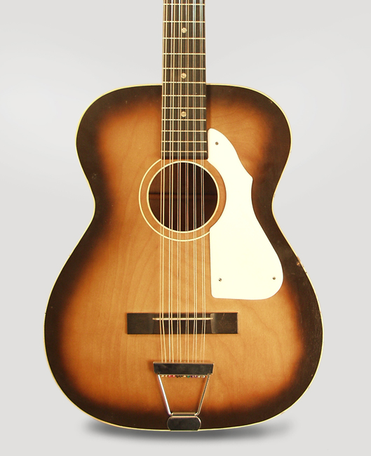  Silvertone Model 319.12259 12 String Flat Top Acoustic Guitar, made by Harmony  (1960