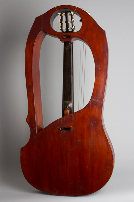Luigi Mozzani  Lyre Harp Guitar formerly owned by Mario Maccaferri; restored by John Monteleone,  c. 1905