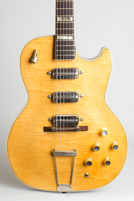  Silvertone Model 1445L Thinline Hollow Body Electric Guitar, made by Kay ,  c. 1962