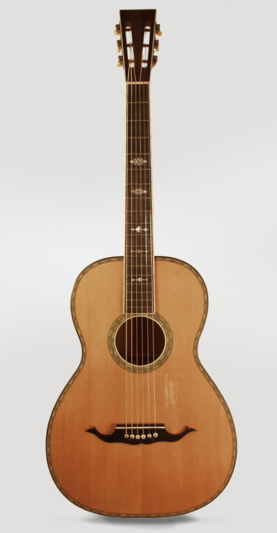  Grand Concert Flat Top Acoustic Guitar, labeled Iucci ,  c. 1925