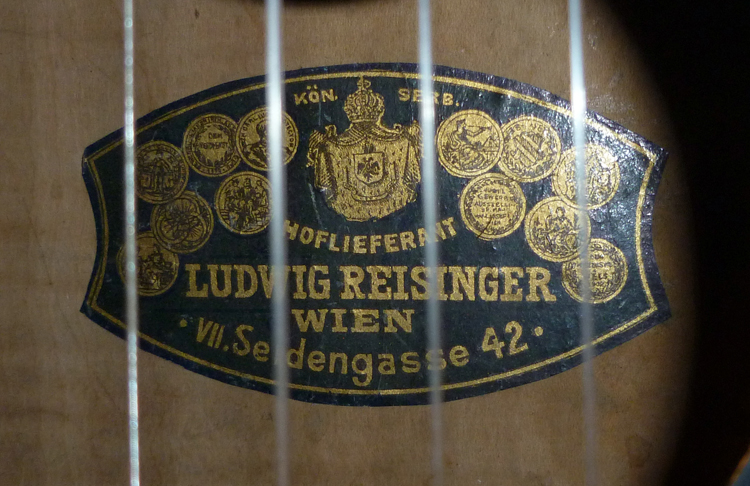 Ludwig Reisinger  Viennese Classical Guitar  (late 19th Century)