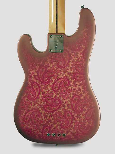 Fender  Telecaster Bass Pink Paisley Solid Body Electric Bass Guitar  (1968)