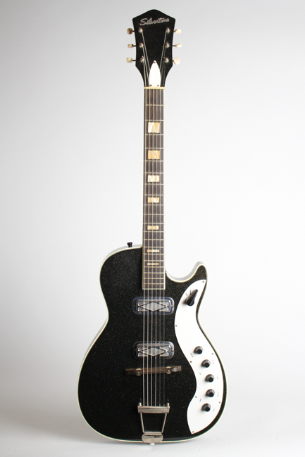  Silvertone Model 1423 Semi-Hollow Body Electric Guitar,  made by Harmony  (1962)