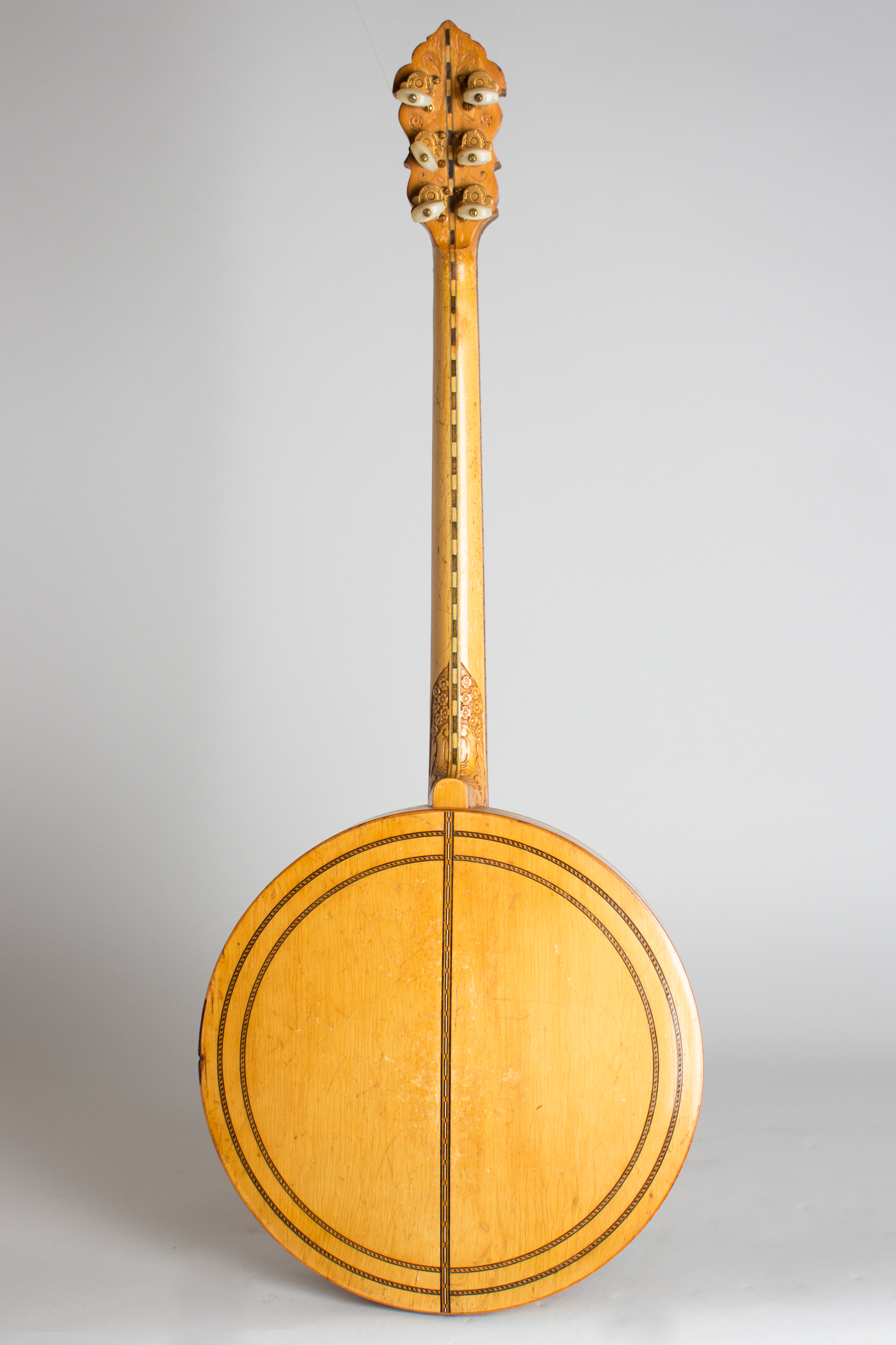 Paramount Tenor Harp Style E Wood Top Banjo (1924) | RetroFret