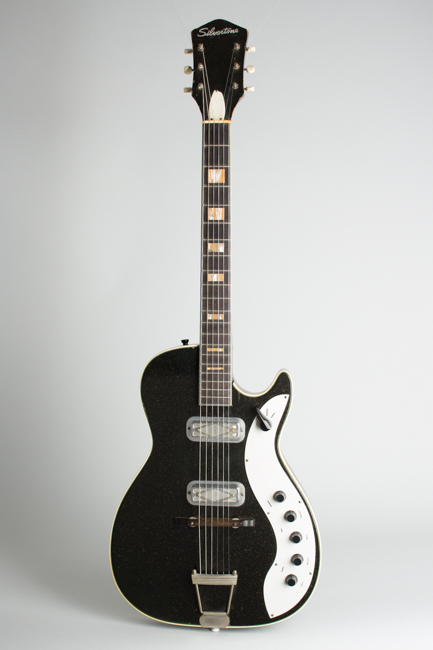  Silvertone Model 1423 Semi-Hollow Body Electric Guitar,  made by Harmony  (1962)
