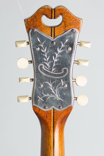  Stahl Flat Back, Bent Top Mandolin, made by Larson Brothers ,  c. 1917