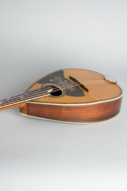  Stahl Flat Back, Bent Top Mandolin, made by Larson Brothers ,  c. 1917