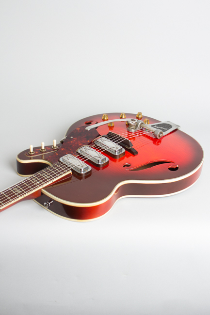  Silvertone Model 1454 Thinline Hollow Body Electric Guitar, made by Harmony  (1966)