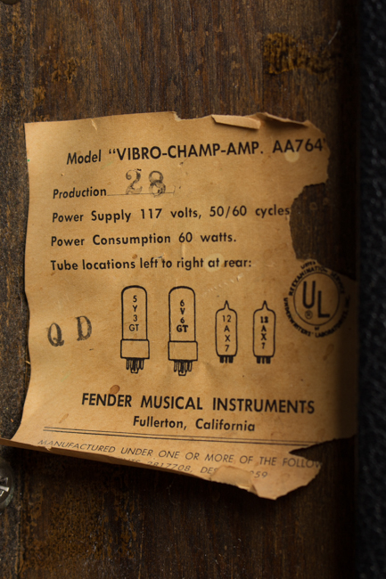 Fender  Vibro-Champ Tube Amplifier (1967)