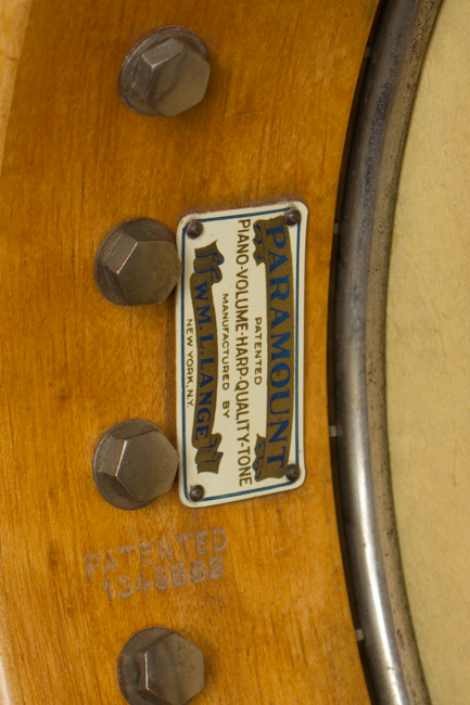 Paramount  Style A Plectrum Banjo  (1923)